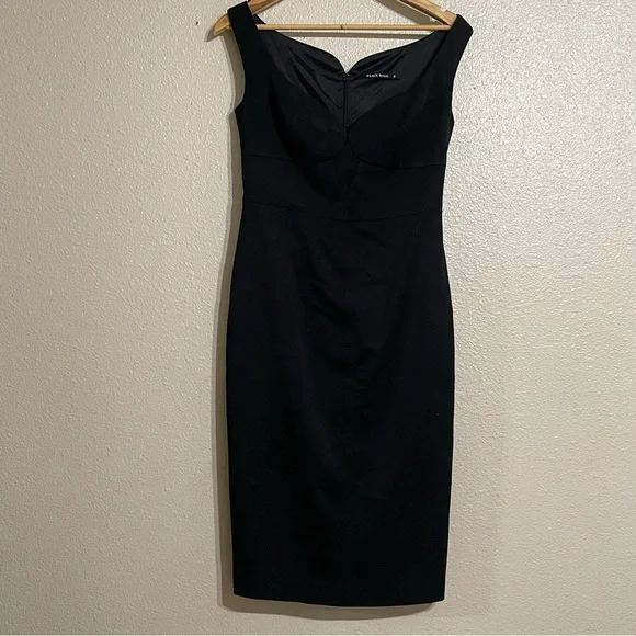 Black Halo Ally Sheath Midi Dress 8 - www.rajagirimanappuram.com